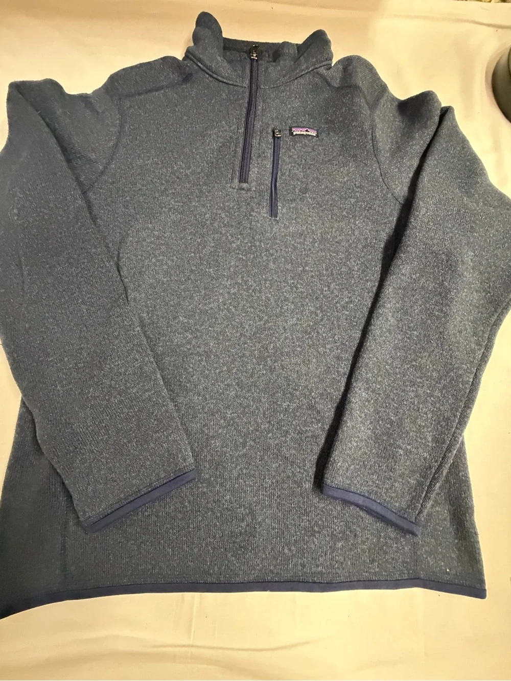 Patagonia Men's Blue Heather Half-Zip Fleece Pullover